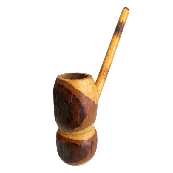 Hand Carved Wooden Missouri Meerschaum Pipe - Picture 2 of 10